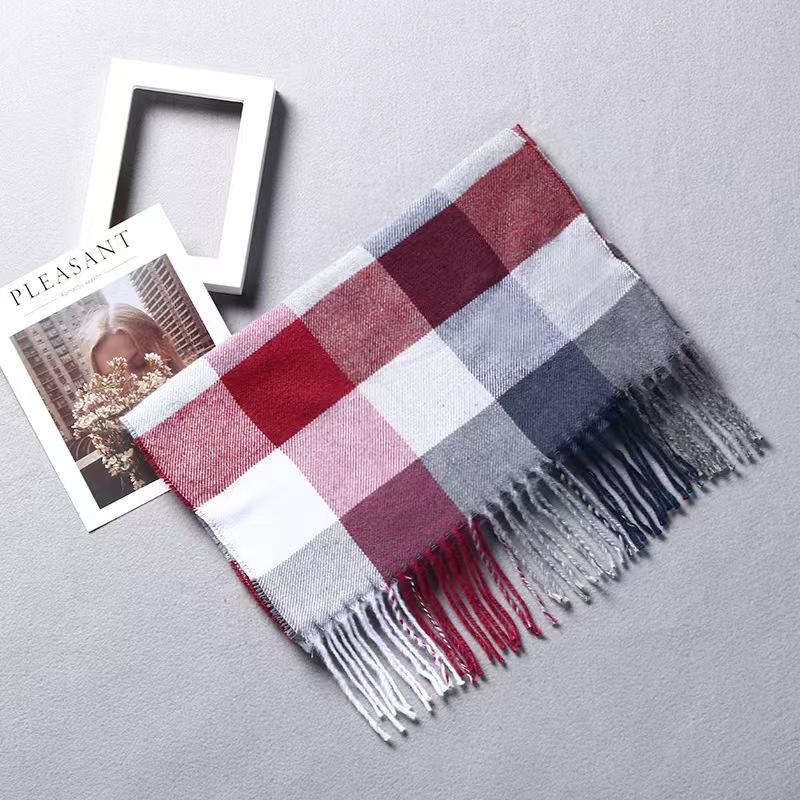 T800 fashion British plaid cashmere scarf autumn and winter men's couple warm shawl neck scarf