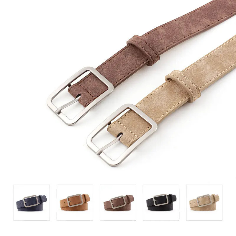 Leopard Print Pu Belt Unisex Fashion Personality Simple n Pin Buckle Girdle Goth Retro Hip Hop Y2k Female Waistband 250519