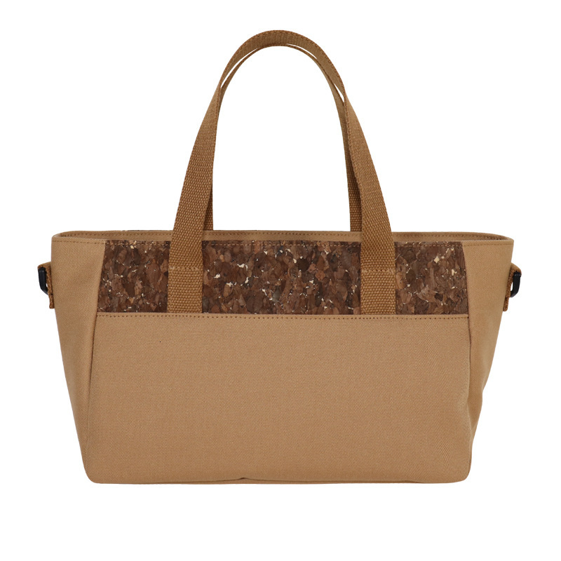 Brand Quality New Style Fashionable new cork handbag grounds fiber environmentally friendly fabric single shoulder crossbody bag New Free Delivery Des