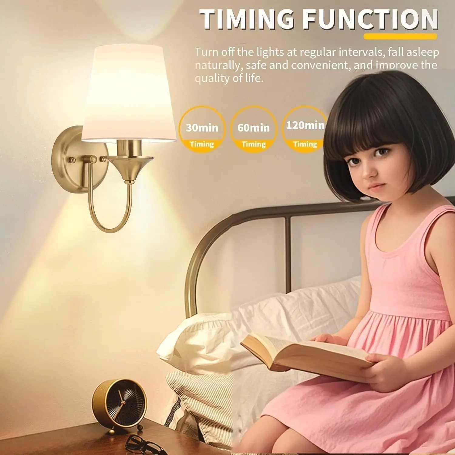 Brass Battery Wall Sconces Battery Operated Wall Lights with Rechargeable Bulbs Wireless Gold Battery Powered Dimming Wall LampXJ250526