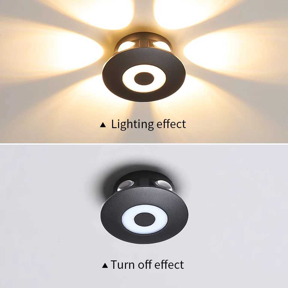 LED Wall Light Lamp 4W 5W 6W 8W 12W AC85-265V Cold White Warm White Neutral Light ABS Material High Brightness Outdoor For HomeXJ250526