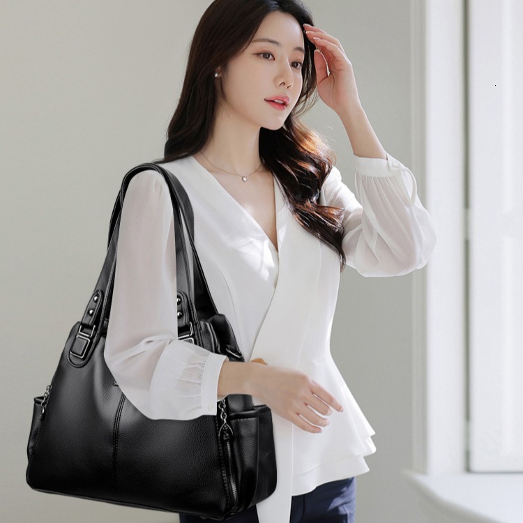 Free Shipping Designer Bag Women's New Shoulder Bag 2025 Fashionable Middle-aged Mother's Bag Large Capacity Tote Crossbody Bag Large Shoppi