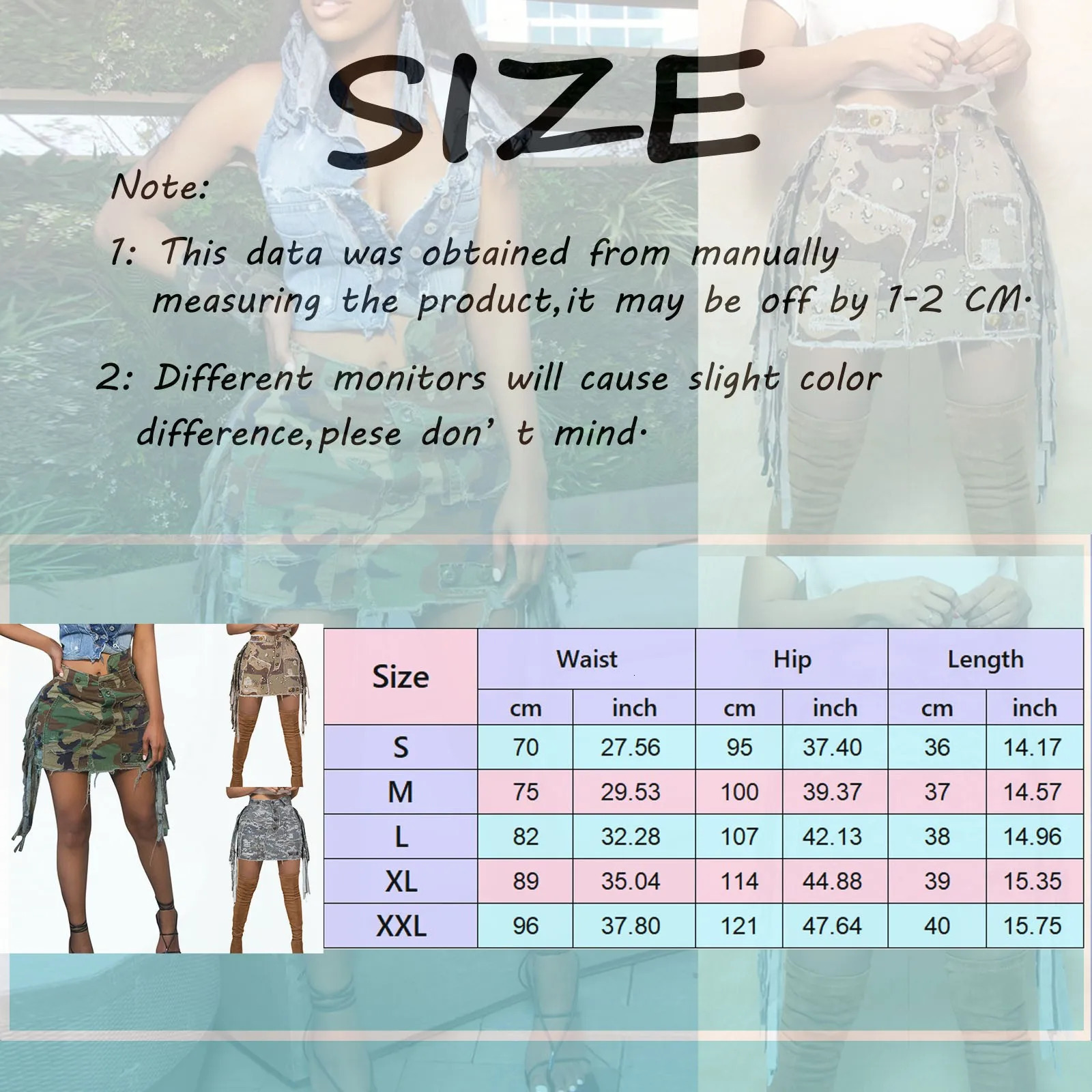 Skirts for Women Fashion High Waist Wrap Hip Camouflage Jean Skirt Ladies Side Lace Up ALine Casual Comfty Breath 250516Z