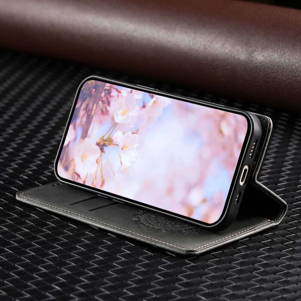 Magnetic Flip Leather Case For Samsung Galaxy S25 S24 Ultra S23 FE S22 S21 S20 S10 S9 Plus Note 20 Wallet Card Phone Cover Coque