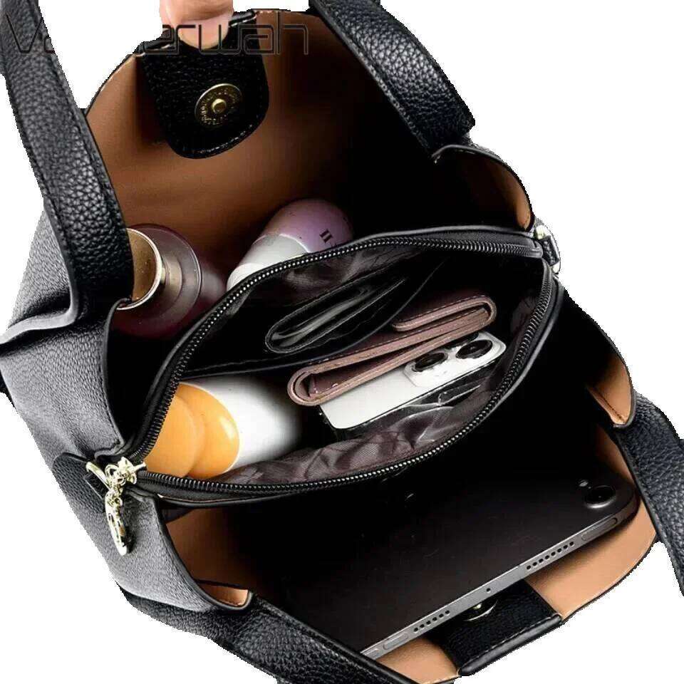 Designer Luxury Designer Luxury VANDERWAH Genuine Brand Soft Leather Top-Handle Bags Female Handbags Women Shoulder Crossbody Totes Messenger Bag 3 La