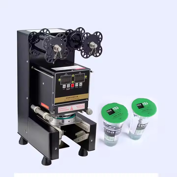 Paper cups plastic cups Fully automatic commercial bubble tea special cup sealing machine for milk tea shops sealing machine