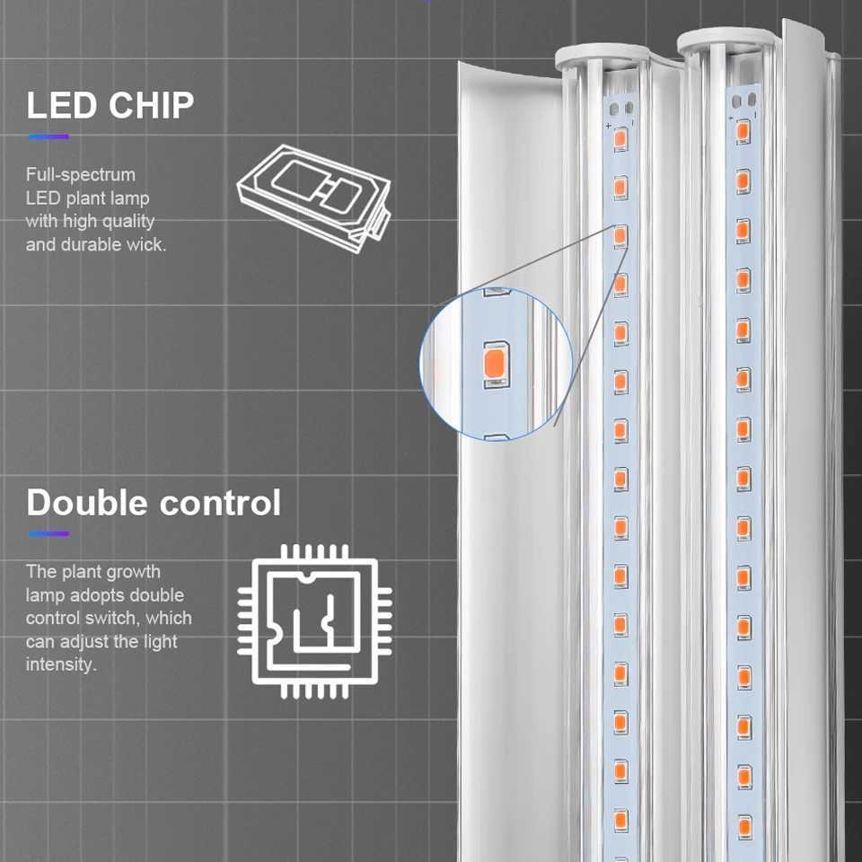 Full Spectrum 100W LED Grow Light Indoor Strip Growth Lamp For Plants Growing Tent Fitolampy Phyto Lamp Flower Growth Light BulbXJ250526