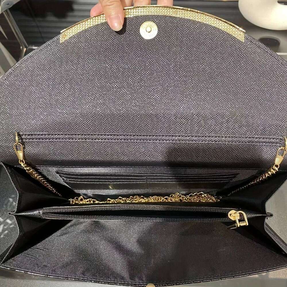 Women's Bags Designer Patent Leather Women's Large Capacity Chain Clutch Single Shoulder Straddle Bag