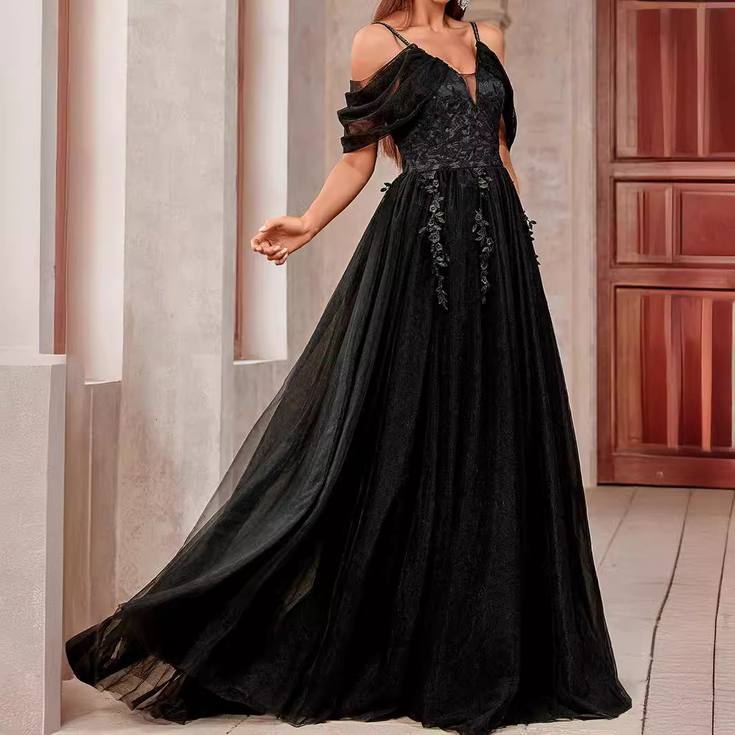 New Wedding Dress Sexy Strap Mesh Lace Grand Display Wedding Bridal Dress