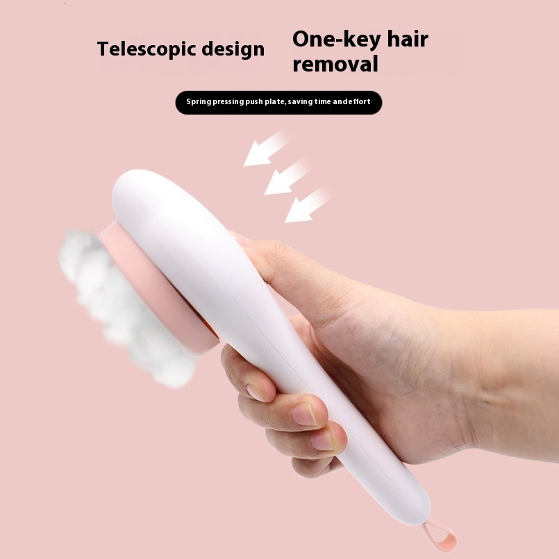 Pet Grooming Automatic Needle Comb Shedding Dog Floating Hair Removal Cat Grooming Brush Supplies