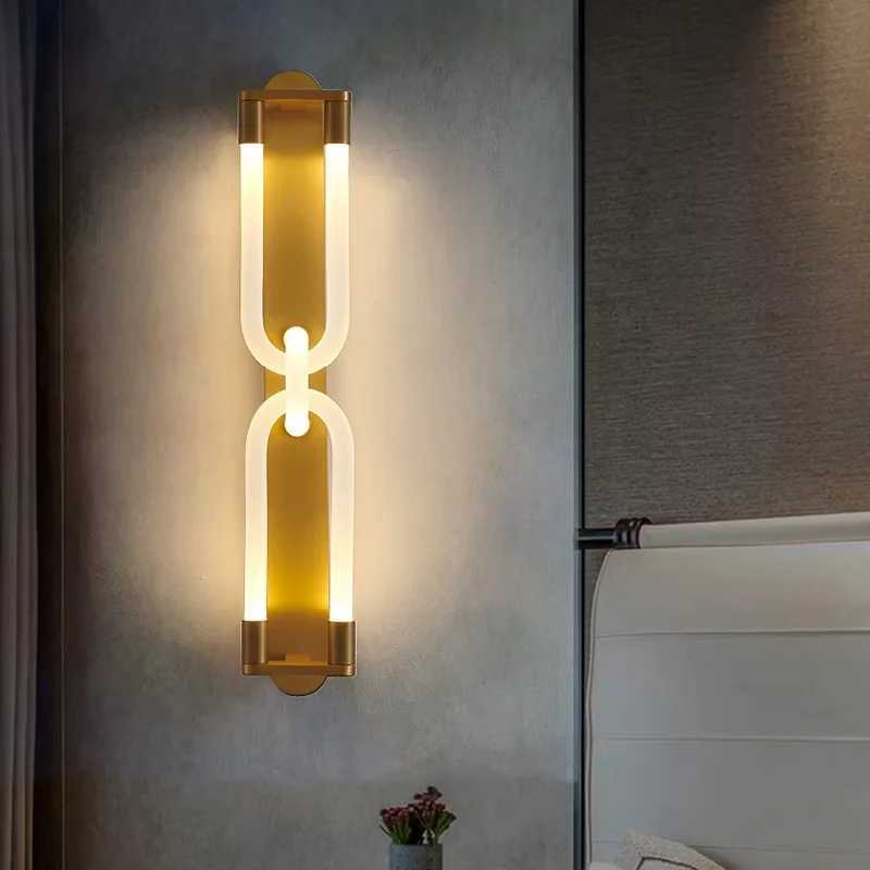 Nordic Double Head Wall Lamp Modern Luxury U Shaped Tube Lamp For Living Room Restaurant Study Bedroom Hotel Bathroom LightXJ250526