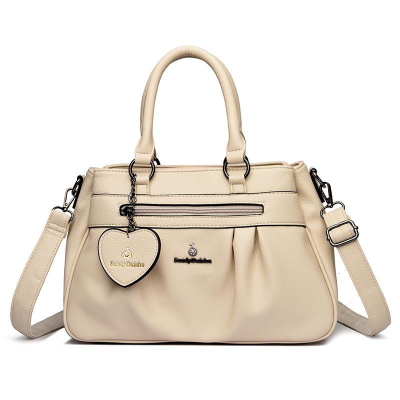 Trendy Brand Women's Bag, Free Shipping, Designer Tote Bag, New Fashionable Multi-layer Hand-held Women's Large Capacity Versatile Single Sh