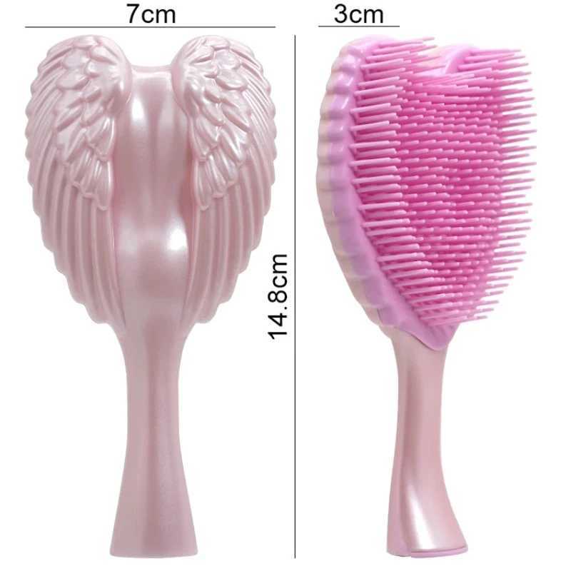 Mini Angel Detangling Tangle Hairbrush Comb Anti-static Hair Brush Women Massage Combs For Salon Hairdressing Tools R250526