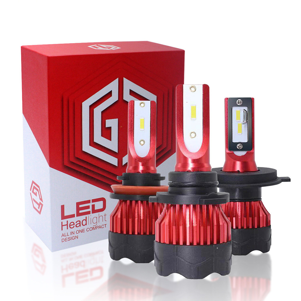 K5 Car Headlights High Brightness 12000LM 55W H7/H11/H8/HB4/HB3 Automotive LEDs - 6000K Daytime Running Lights