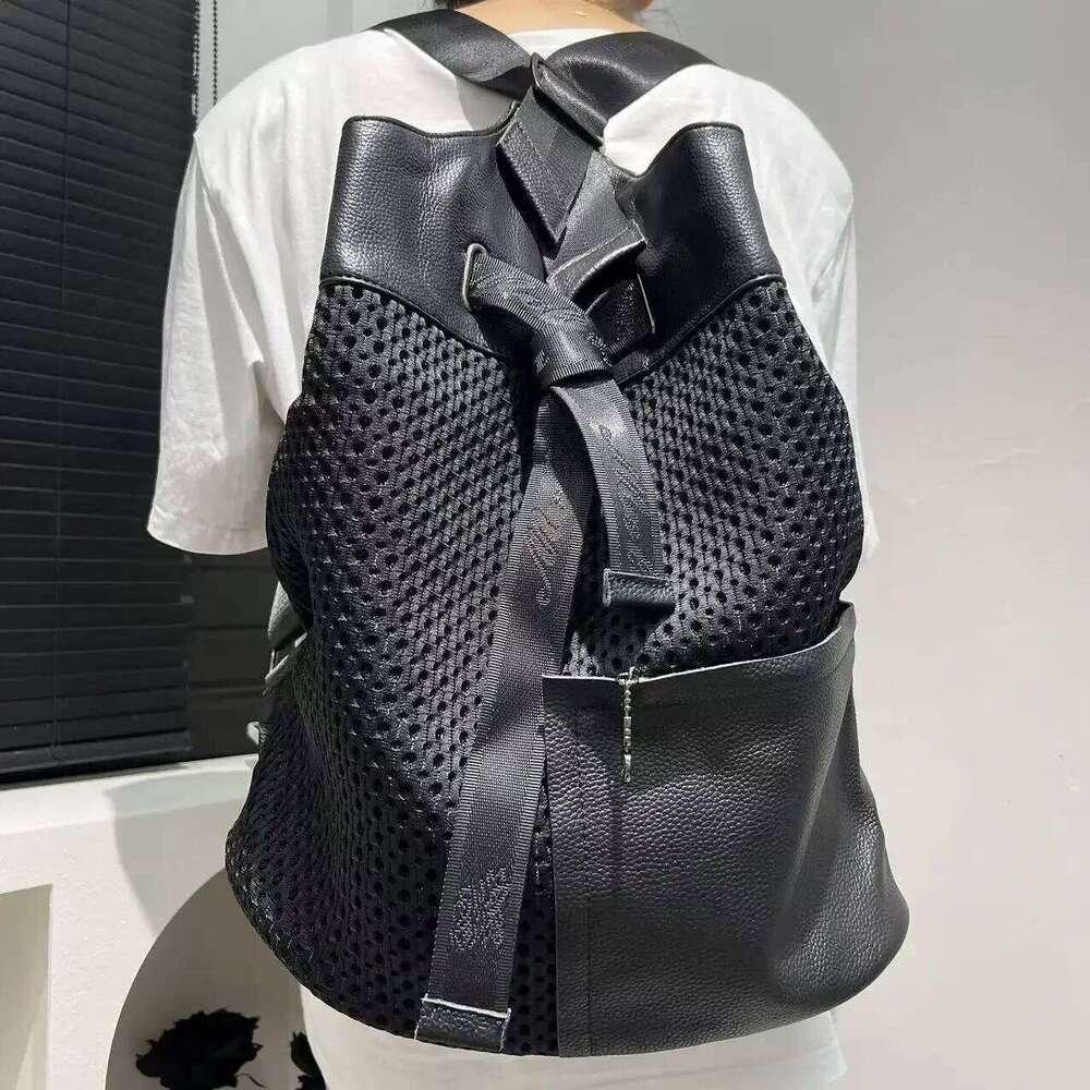 Women's Bags Designer Ladies' Fashionable Nylon Ed Fabric Backpack With Large Capacity Splicing Casual Shoulder Bag