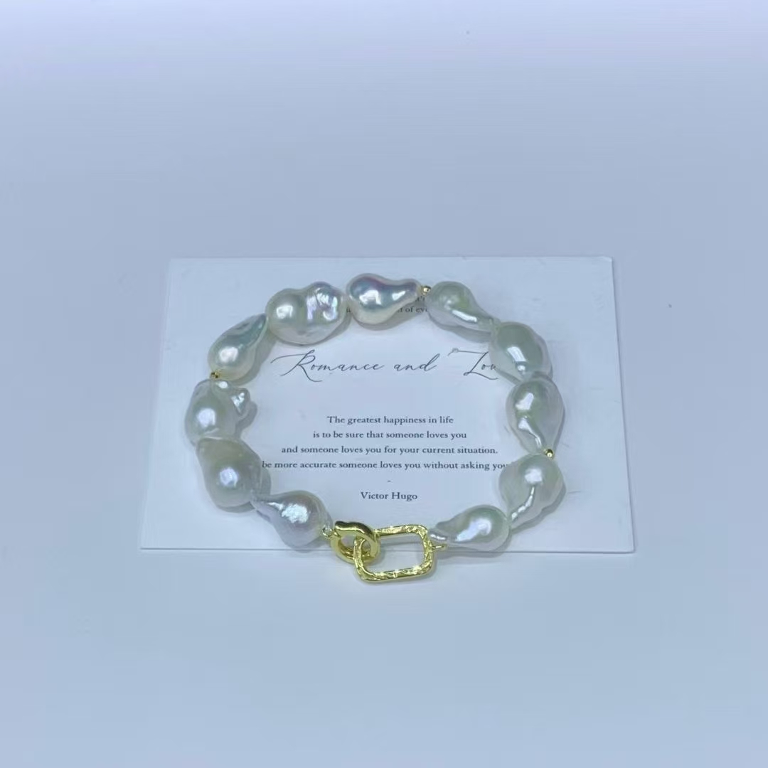 Elegant Ladies' Pearls Necklace with Adjustable Clasp & Rhodium Finish for All Occasions