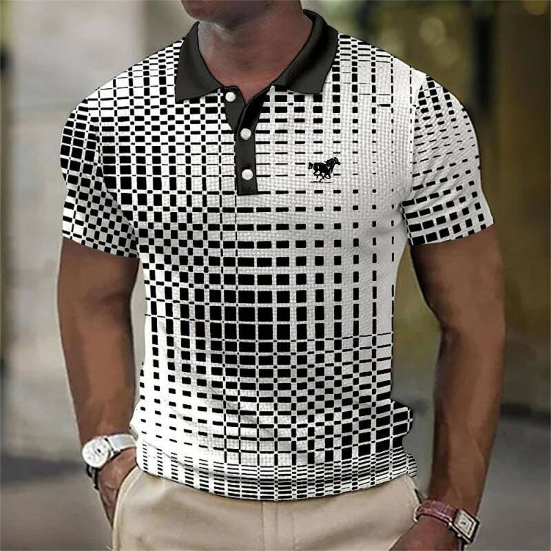 New Trending Men Summer Short Sleeve Fashion Casual Polo Shirt .
