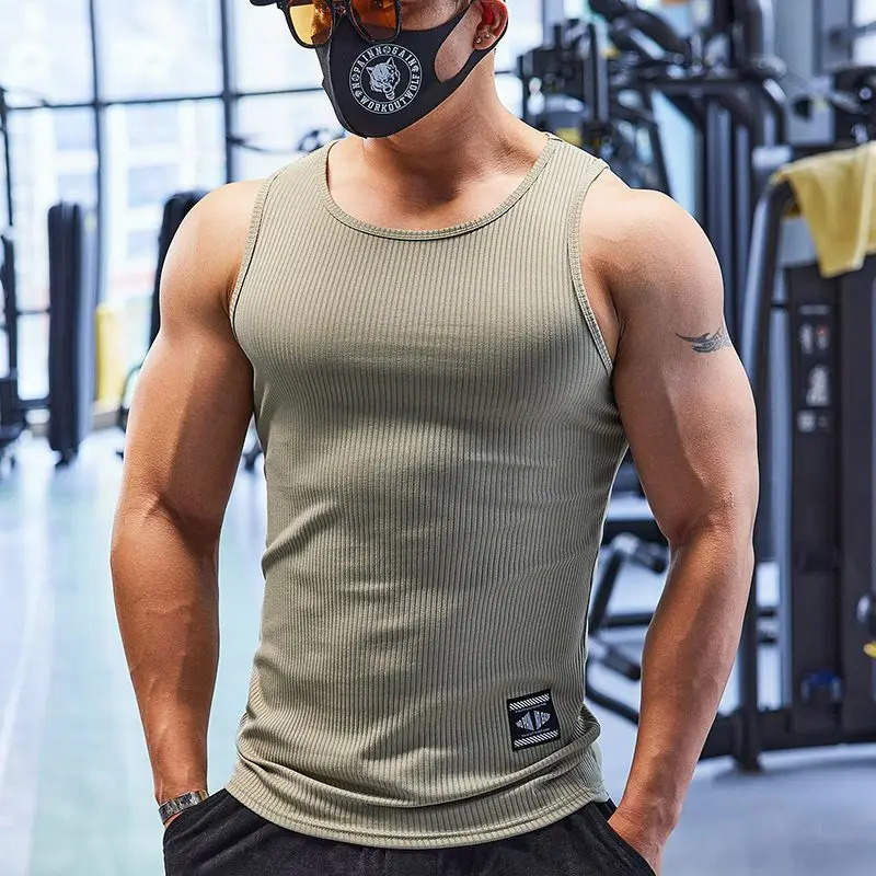 Mens Stretch QuickDry Sleeveless Compression Tank Top for Yoga Fitness Running Basketball Gymand Jogging Vest Shirts 250526