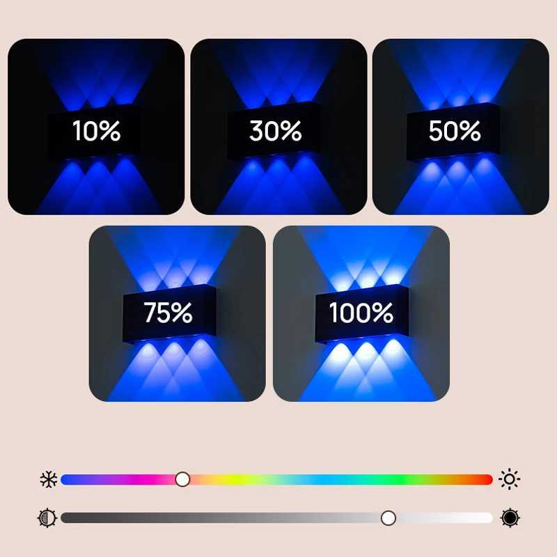 RGB Charging Wall Lamp 6W Wiring Free Magnetic Installation 4000mAh Indoor Decoration Hotel Bedside Corridor Atmosphere LightXJ250526