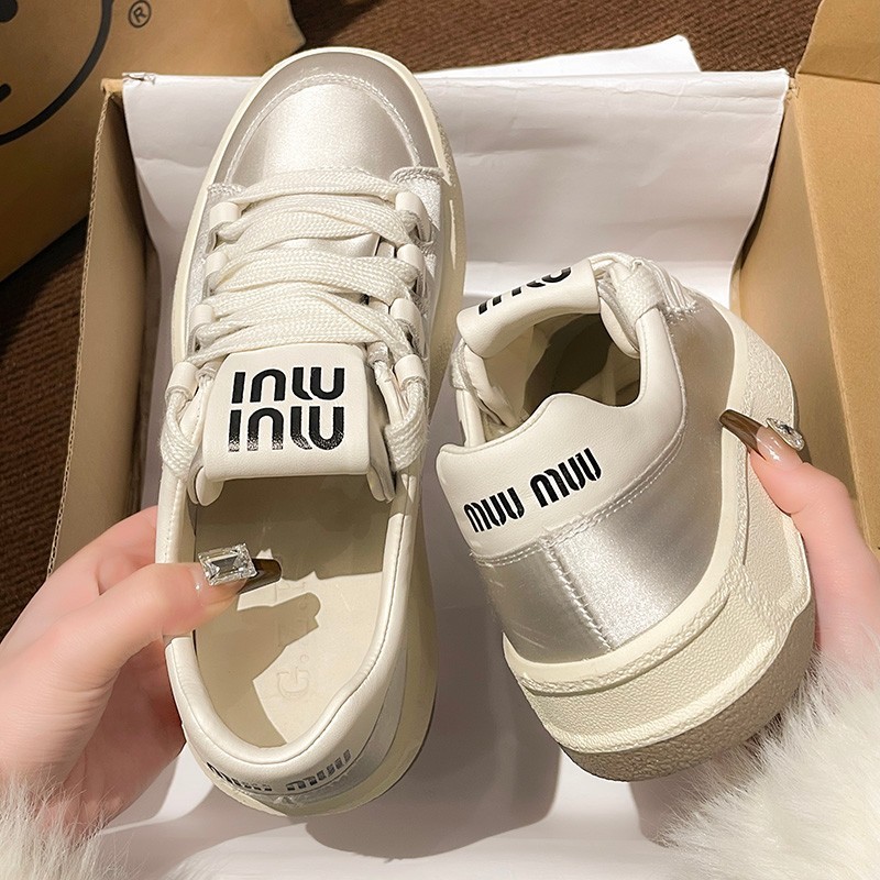 Women's 2025 New Popular Sneakers, Spring-Summer Flap-toe Sneakers Thick Sole in Casual and Versatile Loafers with a Sense of