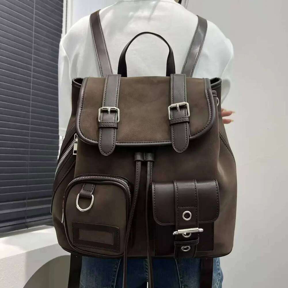 Women's Bags Designer Ladies' Fashion Y2k Hot Girl Frosted Vegan Leather Backpack With Large Capacity And Multiple Pockets, Street Shoulder 