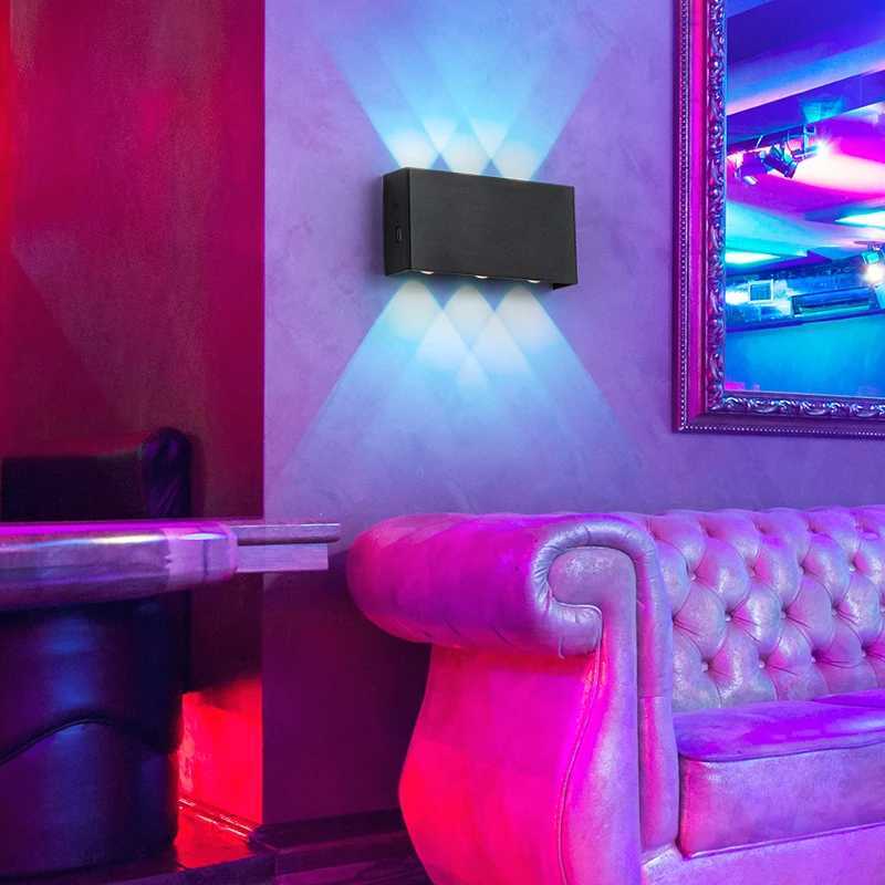 RGB Charging Wall Lamp 6W Wiring Free Magnetic Installation 4000mAh Indoor Decoration Hotel Bedside Corridor Atmosphere LightXJ250526