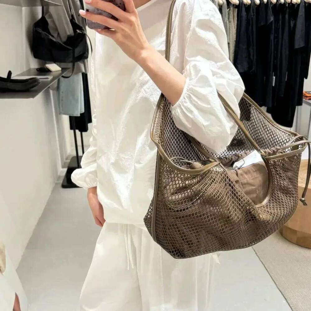 Women's handbag designer mesh shopping bag new designer PU handbag, spacious handbag, large capacity women's travel luggage bag