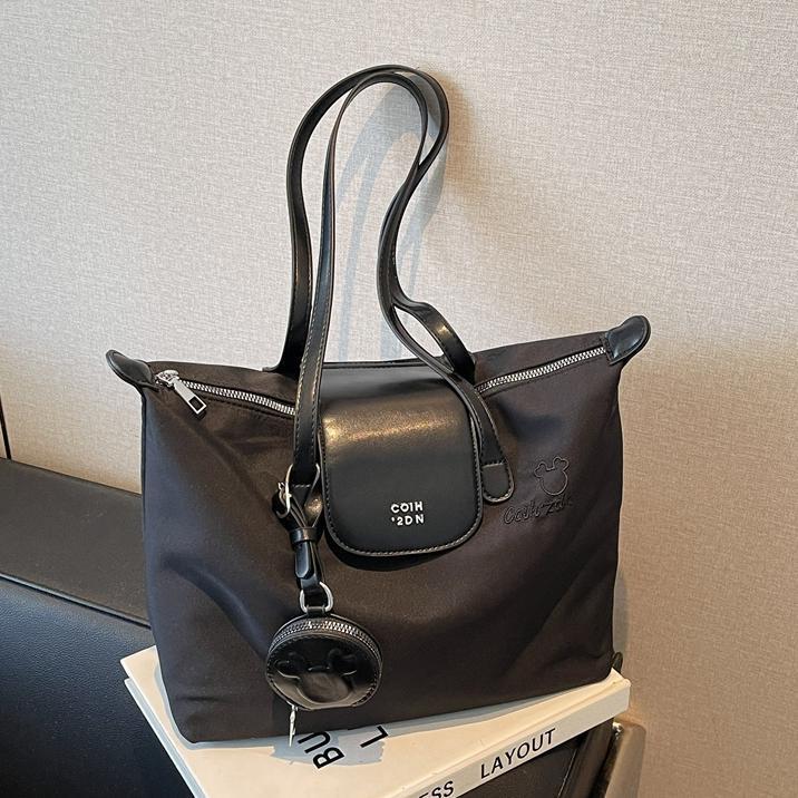 Women's Large Capacity Designer Nylon Cloth Bag New Fashionable Embroidery Handbag Casual Fashion Shoulder Bag Shopping Bag Free Shipping