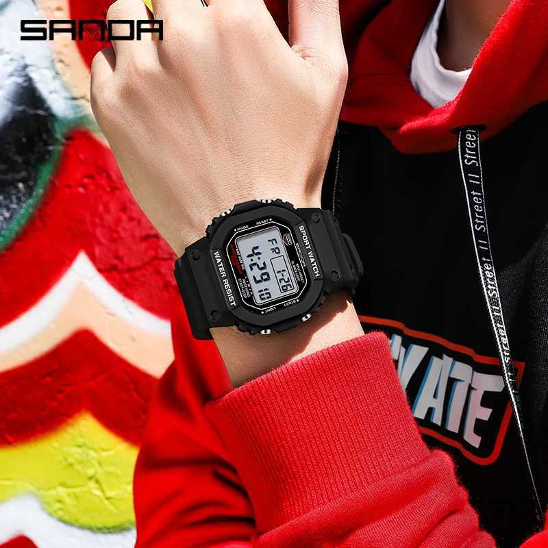 SANDA Fashion Top Brand G Style Digital Mens Watch Luxury Military Sport Waterproof Alarm Stopwatch Clock Men Relogio Masculino M250526