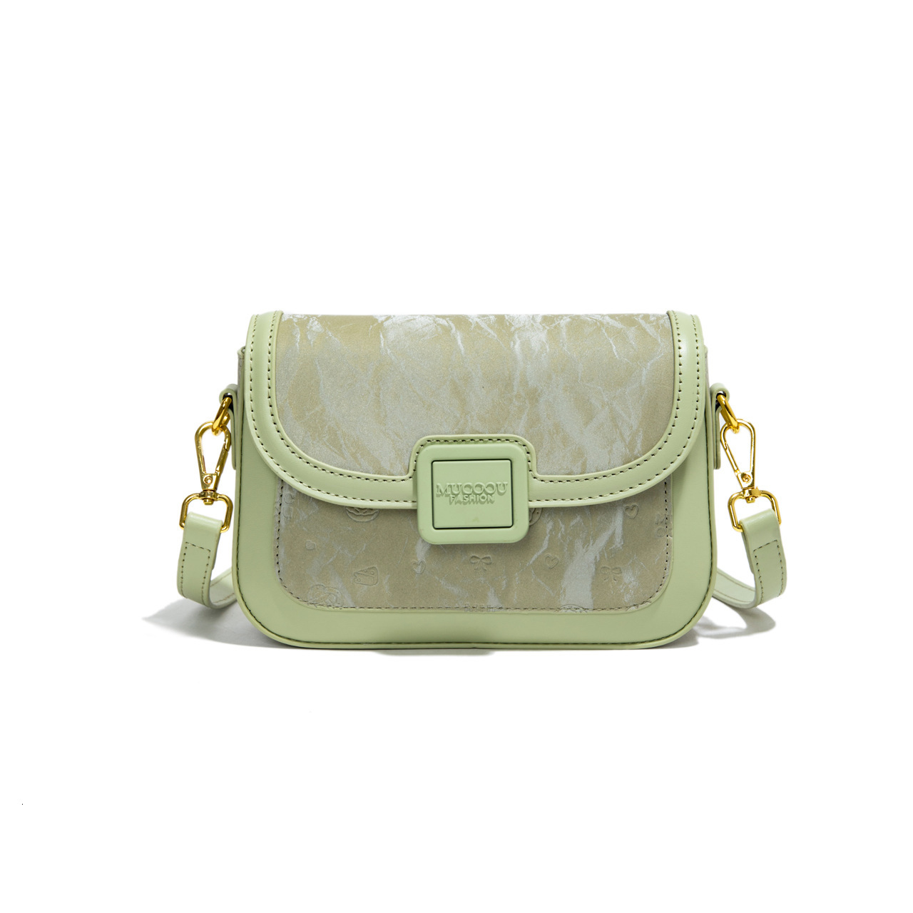 Yuezi Textured Underarm for Women 2025 Summer New Fashion Small Square Simple Versatile Shoulder Crossbody Bag