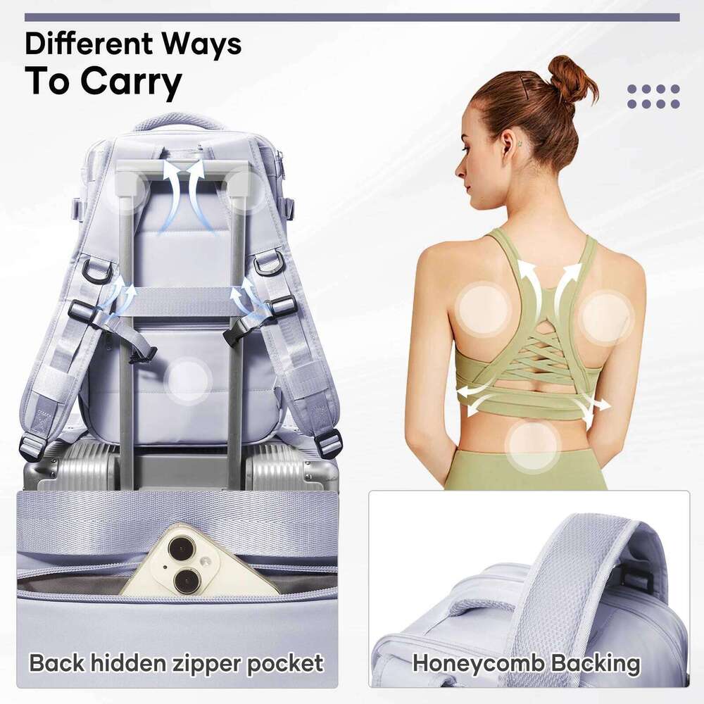 Ryanair 40x20x25, Airback Business Laptop Backpack, Vacuum Backpack Cabin Travel Bag for Men Women