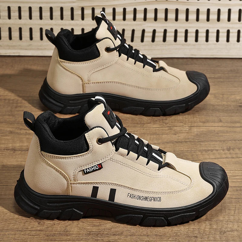 High Quality Causal Shoes for Men Top Leather Sneakers Fashion Male Sports Comfortable Hiking Driving Shoes 250526