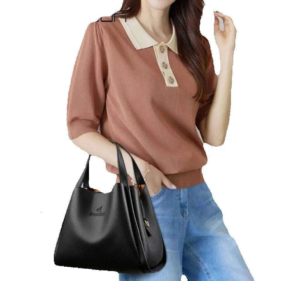 Designer Luxury Designer Luxury VANDERWAH Genuine Brand Soft Leather Top-Handle Bags Female Handbags Women Shoulder Crossbody Totes Messenger Bag 3 La