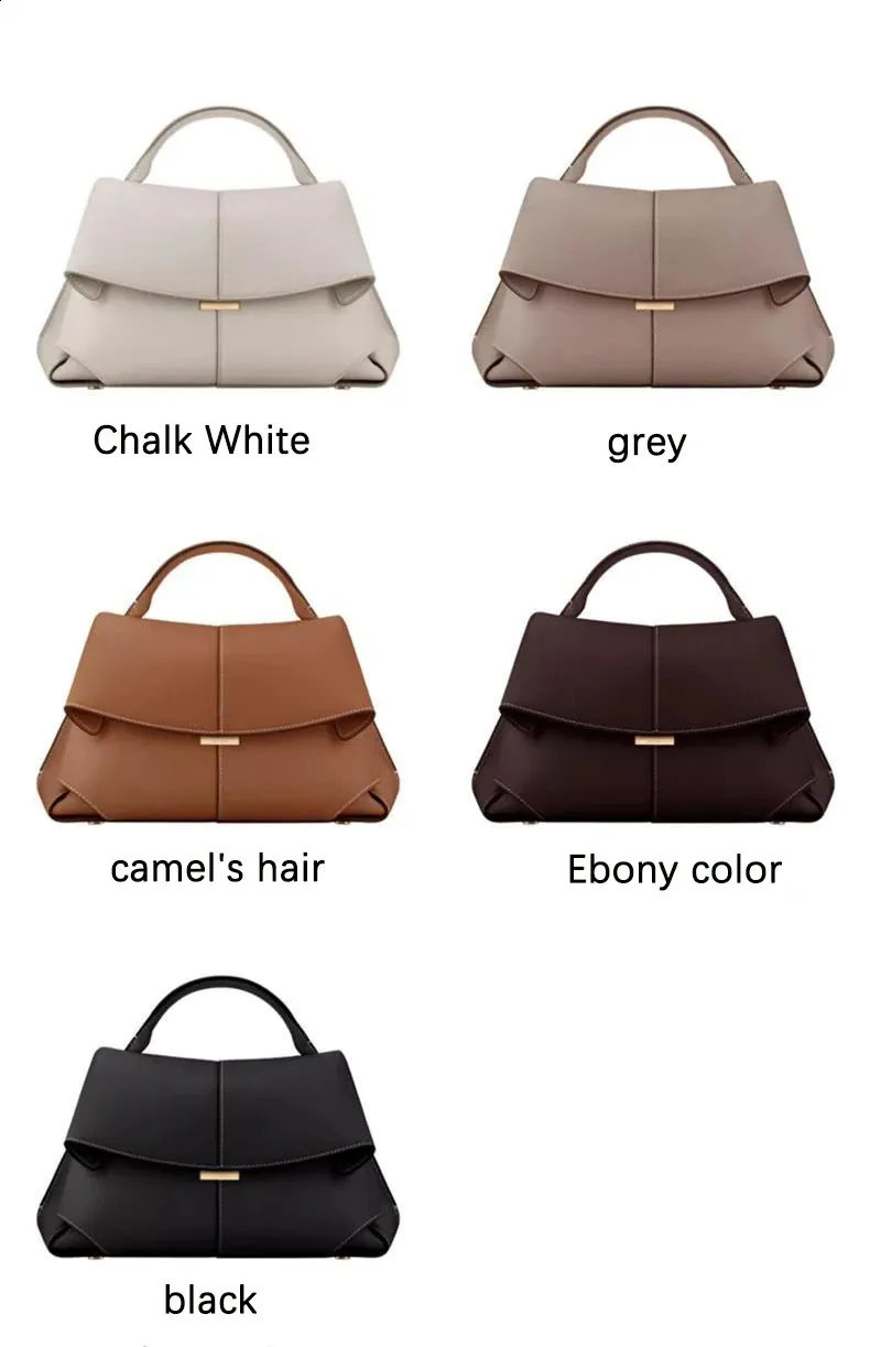 Luxury Bag New fashion Designer bag tote bag Ladies work travel crossbody bag female handbag French style bag series leather highquality pleated