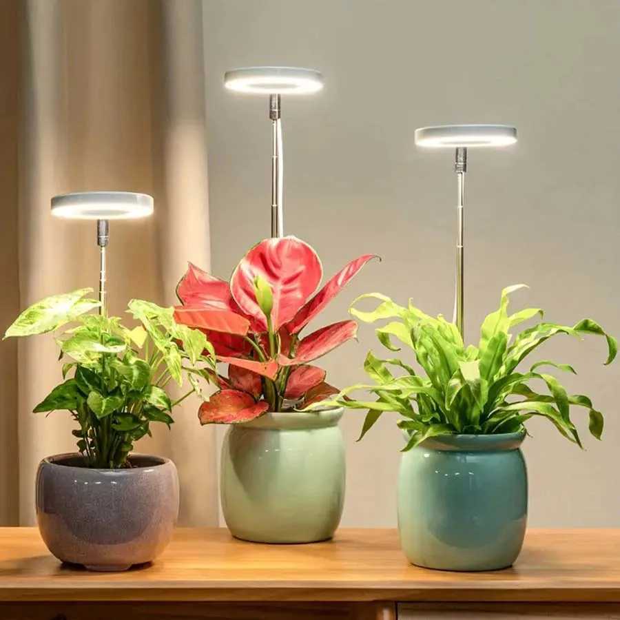 1/2/3/4 pcs Grow Light Full Spectrum LED Plant Light for Indoor Plants Height Adjustable with Auto On/Off Timer 4 DimmableXJ250526