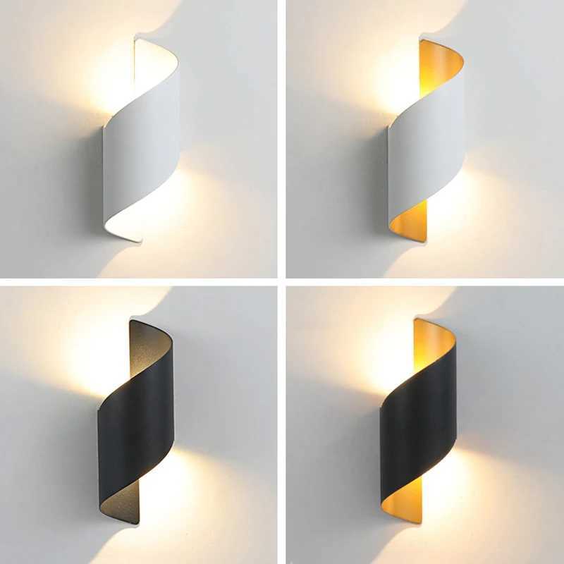 LED Wall Lamp Spiral Design 10W D Mekan Duvar Iklar Modern skandinav Sconce Su Geirmez Lamba Mekan Duvar I Ev DekoruXJ250526