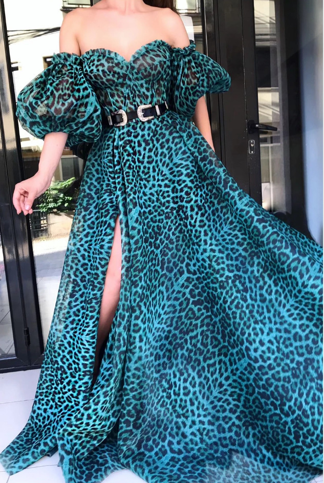 Summer New Print Dress New Product Sexy Off Shoulder Wrapped Chest Dress Long Dress