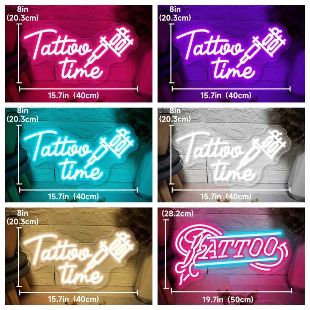 Neon LED Sign TATTO LED Neon Light Tattoo Studio Salon Shop Neon Wall Decoration Lights USB for Room Sign Neon Lamps Signboard W250526