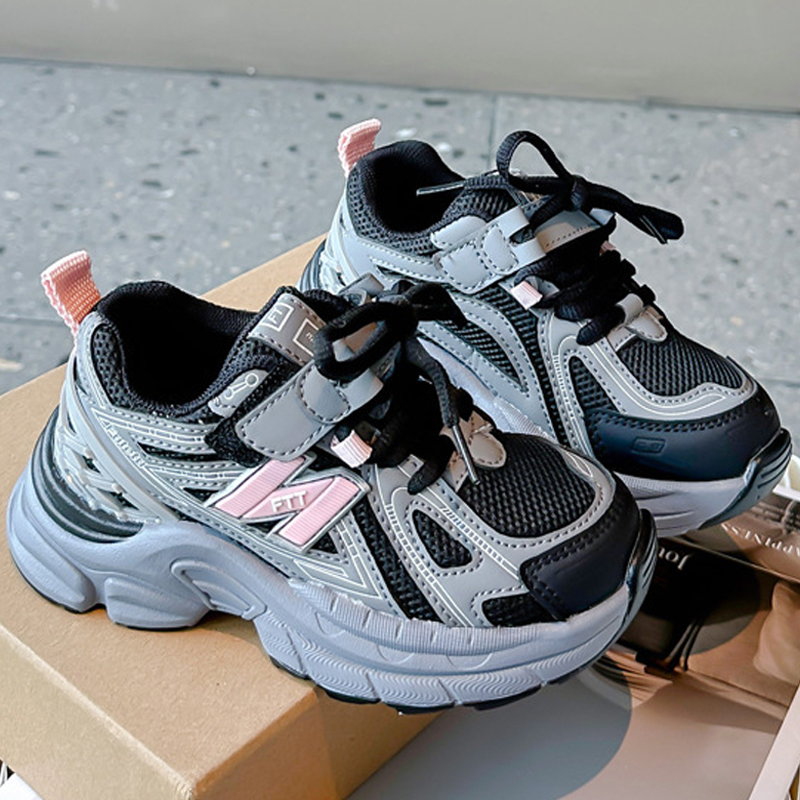 New Kids Shoes Boy Girl Casual Shoe Children Sneaker Soft Bottom Breathable Boys Girls Kids Sports Student Running Sports Shoe Sizes US9C-US4Y 000772
