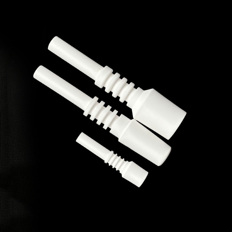 Ceramic Domeless Nail with 10mm 14mm 18mm Nectar Collector Bongs VS Quartz TIP titanium tips