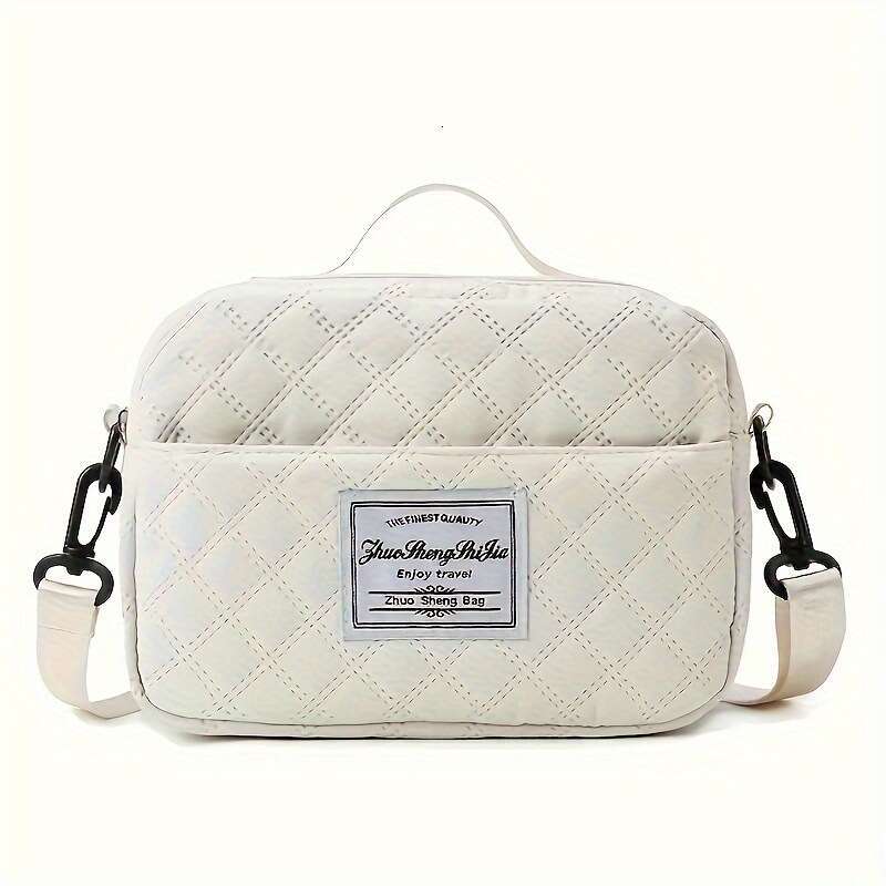 Business Trip Travel Outdoor with Independent Shoe Compartment, Mother-Daughter Diamond Pattern, Dry-Wet Separation Sports Handbag, Yoga Fitness Bag