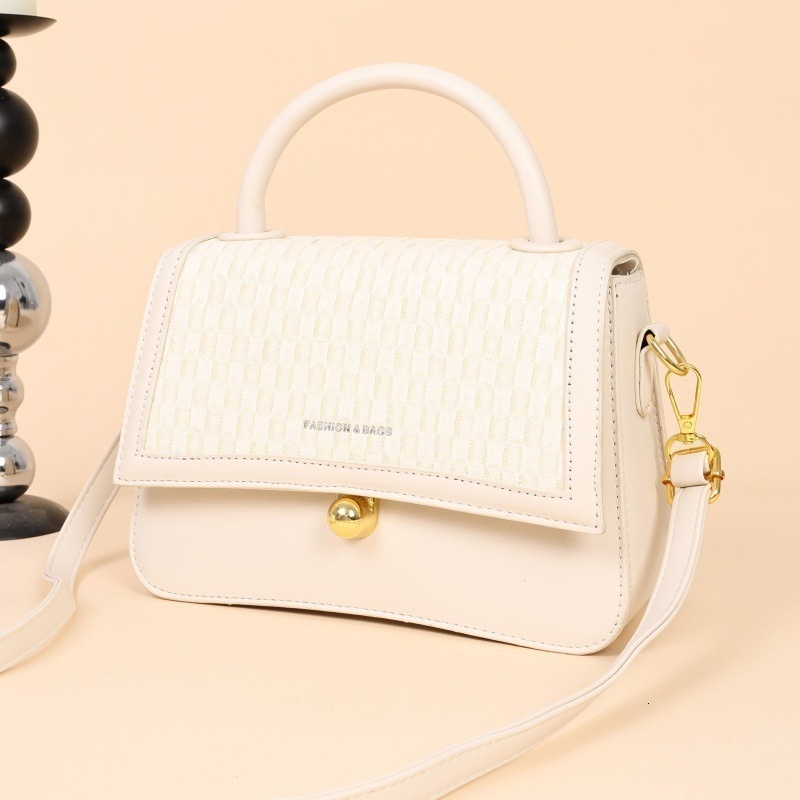 Brand Quality Style 2025 new minimalist hand-held small square for women's casual commuting style wide shoulder strap crossbody bag Free Delivery