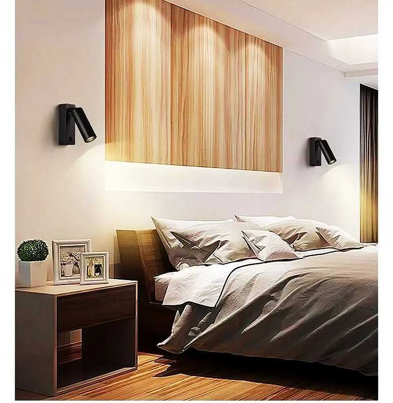 USB Charging Type-C Rotating Surface Mounted Reading Wall Light Lamp LED 5W Spot Downlight Ceiling Bedroom Hotel Study AC85-230VXJ250526