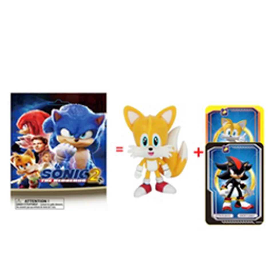 2-24pcs Anime Sonic Blind Box figures Mystery Box game Doll Figure PVC model Toys Kids birthday Christmas GiftsT250526