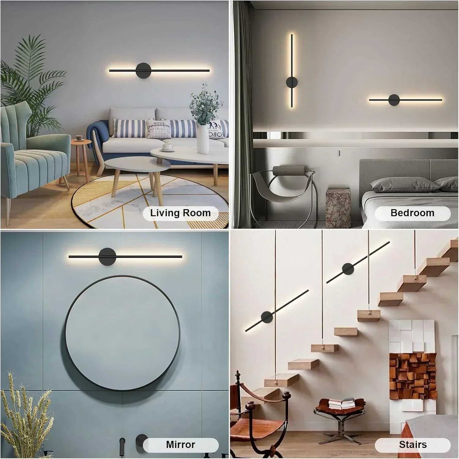 LED Rechargeable Wall Light Wireless Internal Wall Sconce 50 80cm Dimming For Living Room Sofa Beside Bedroom Wall Decor LampXJ250526