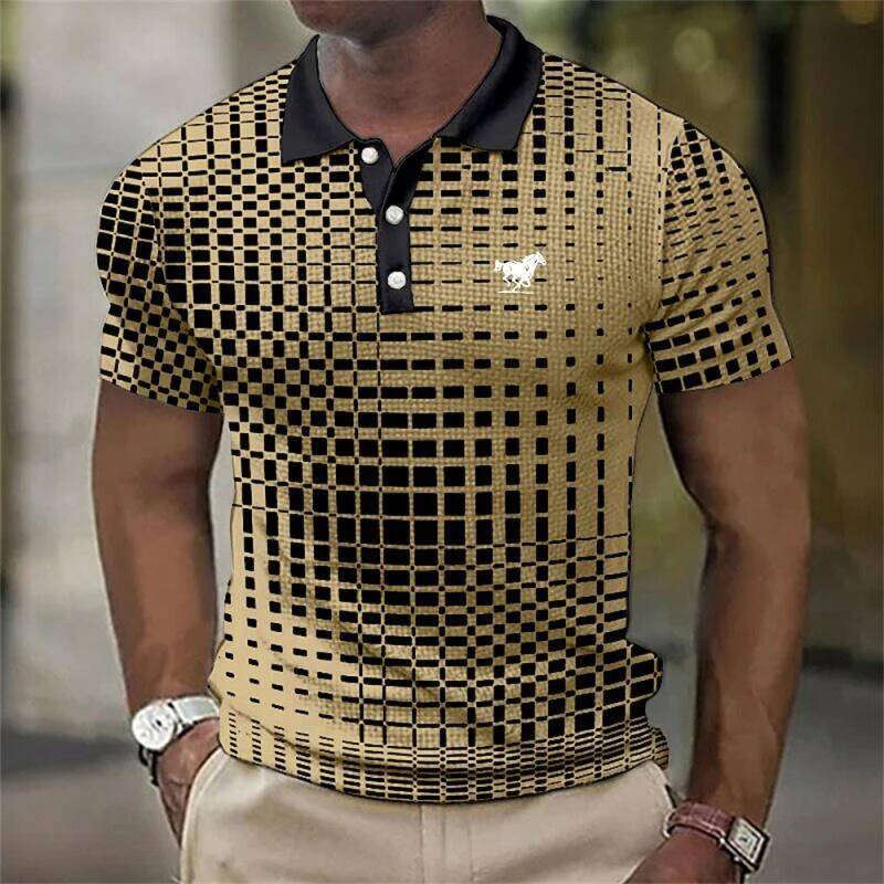 New Trending Men Summer Short Sleeve Fashion Casual Polo Shirt .
