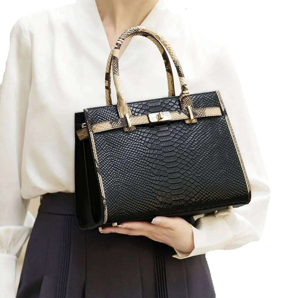 Designer Luxury Designer Luxury ZOOLER Brand Elegant Single Shoulder Bag Business Women Black Animal Pattern Purses High End#Yc350