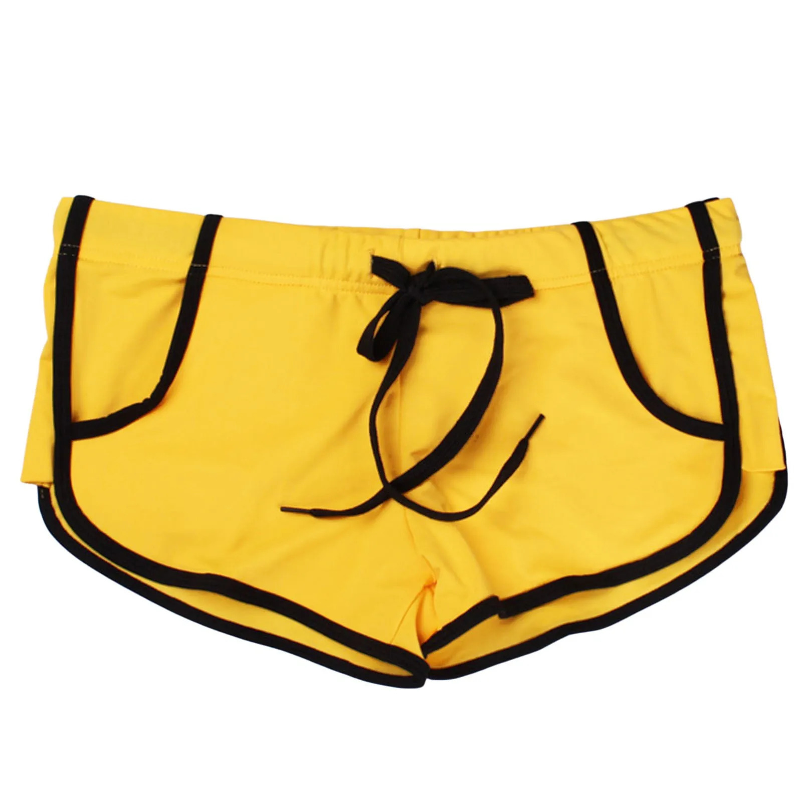 Male Swimwear Swimming Trunks Lace Up Summer Boxer Fashion Beach Shorts Mens Athletic Training Swimsuit Sporty Z260314