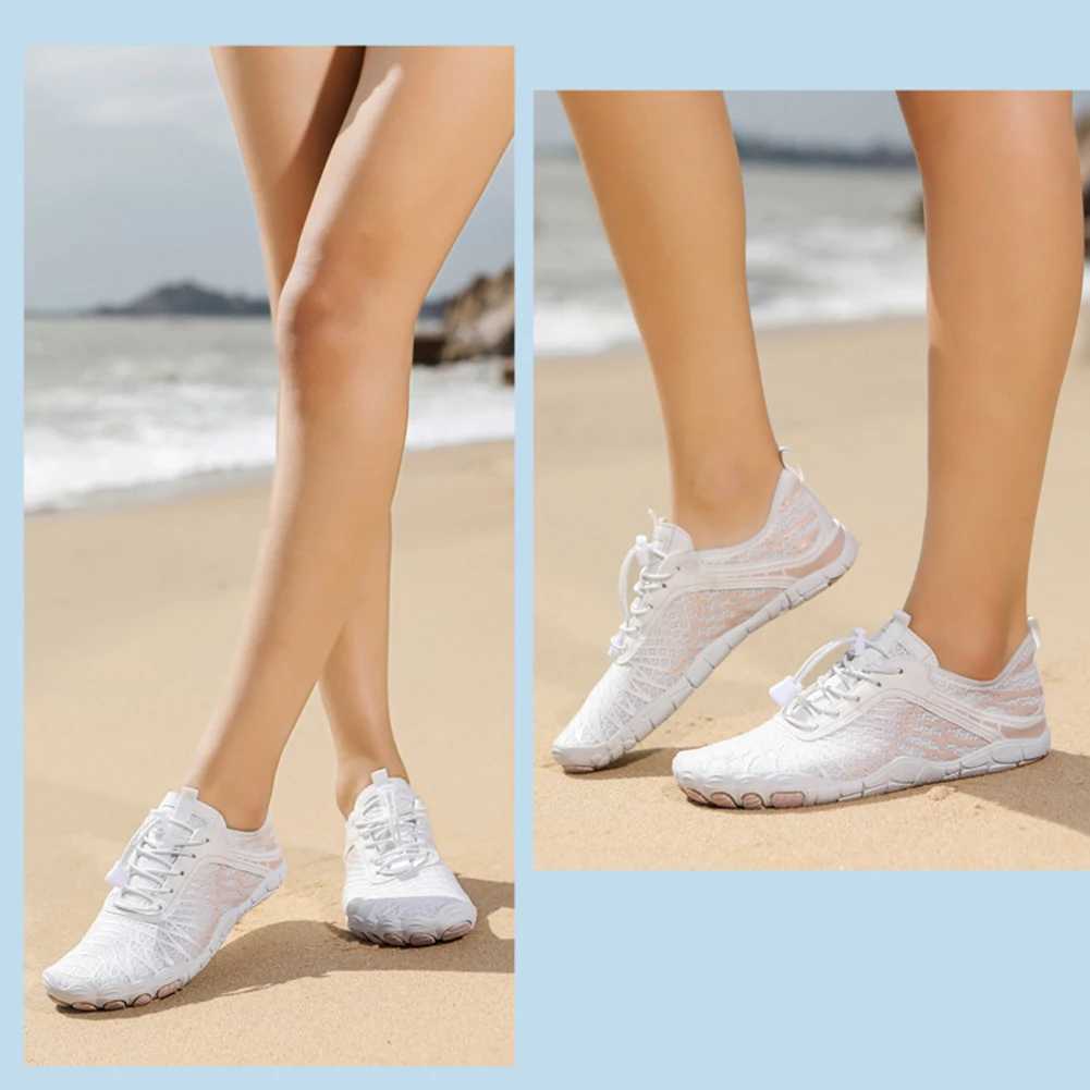 Swim Beach Aqua Shoes Non-slip Wading Sneaker Quick Dry Wading Shoes Breathable Wear-resistant Outdoor Supplies for Lake Hiking M250526