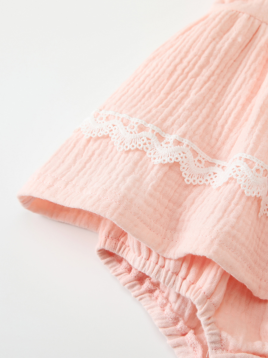 Cotton Bodysuit for Infants Cute Custom Baby Clothes Soft Knitted Romper Snap Button Closure for Summer New 18 Months ODM